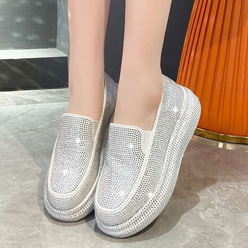 Women Casual Shoes New Trend Thick Bottom Breathable Sneakers Women's Sports Shoe Rhie Flat White Platform Size 35-40
