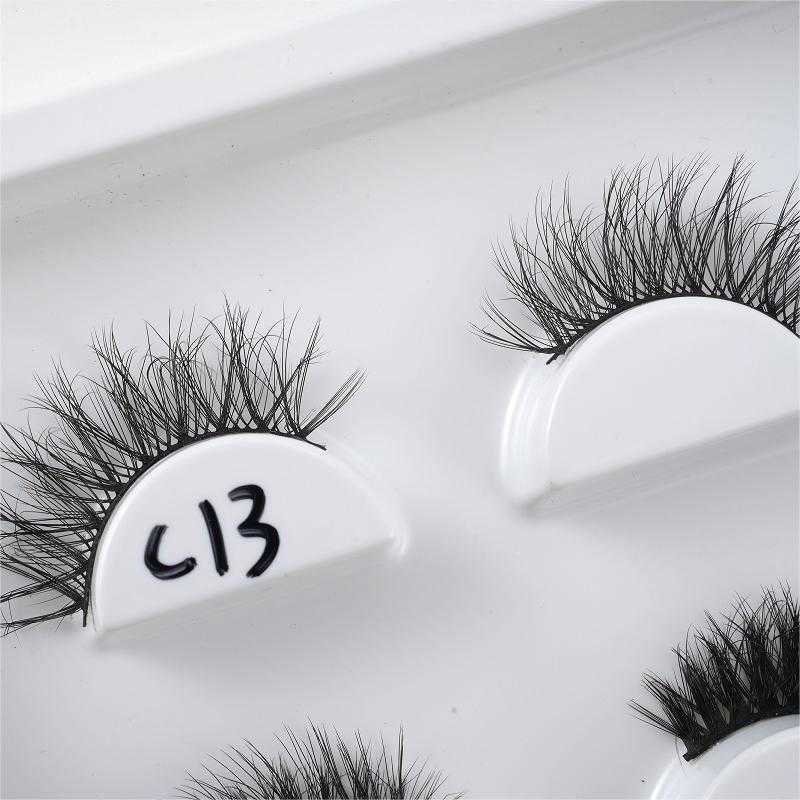 Thick stage makeup fake eyelashes natural hard stem simulation handmade womens long bridal makeup performance eyelashes W250324