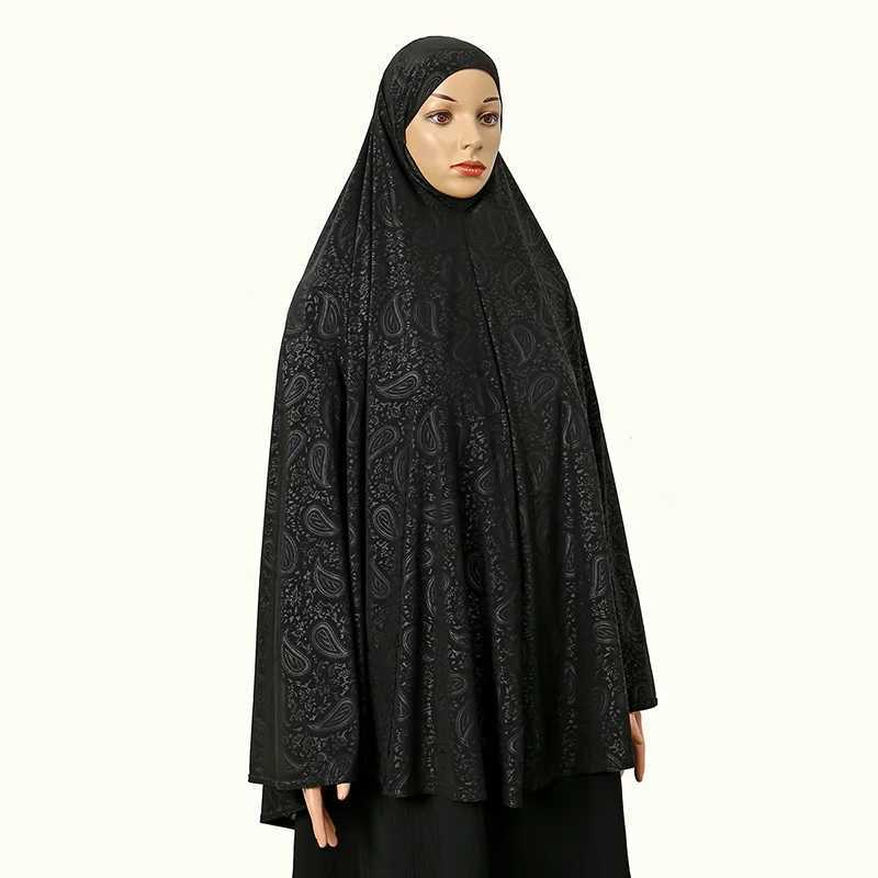 Wenpaisley headscarf long shawl solid color Abaya Fl cover Muslim black turbo belt corset printed foard dress X250324