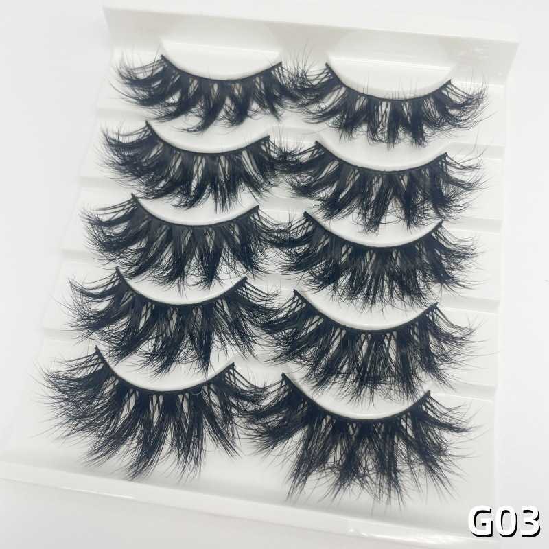 Xiyins new product with curled up eyelashes and thick temu faux mink fur false eyelashes W250324