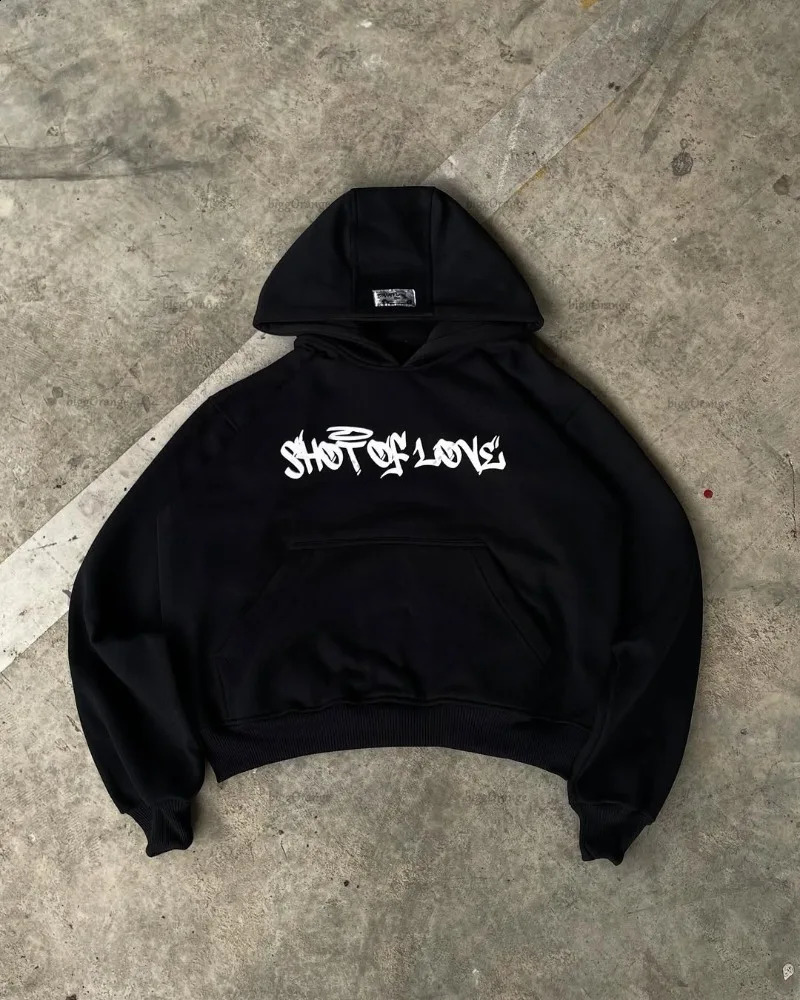 2025 American Retro Harajuku Y2K Casual Loose Hoodie Men Street Hip-hop Fashion Versatile Super Large Sweatshirt Women 250322