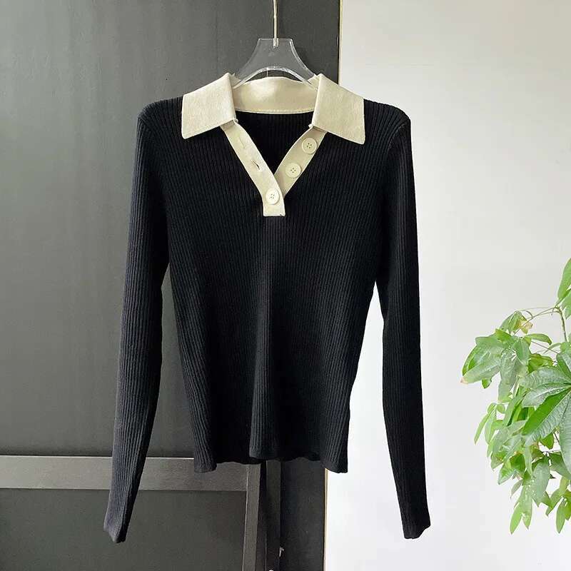 Temperament Solid Color Spring/Summer New Women's Wear Simple Versatile Compon Slimming Thin Knitted Dress