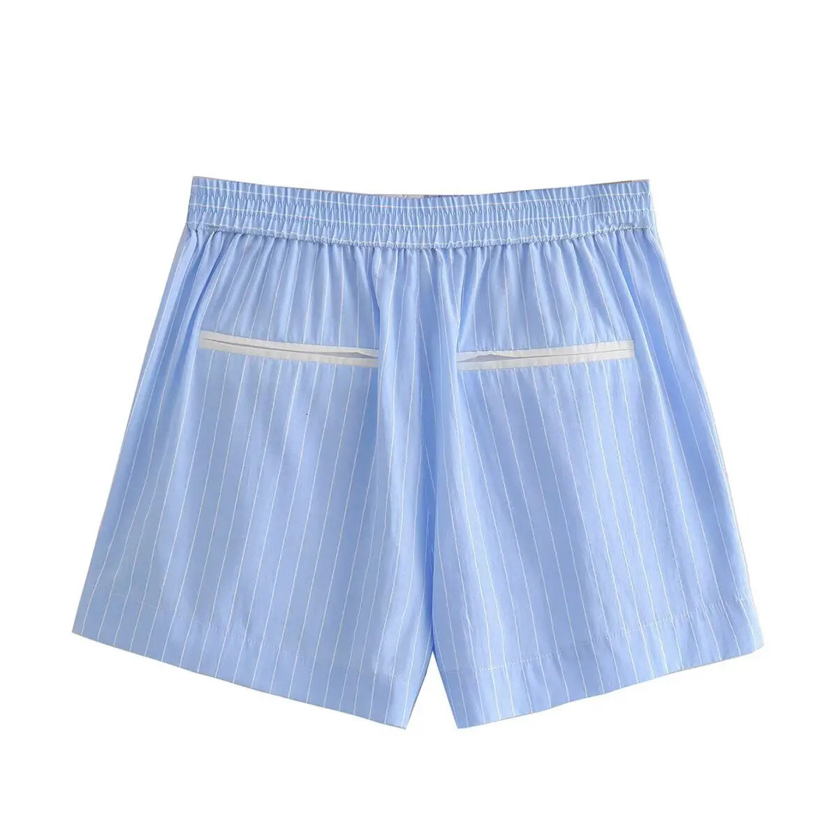 Spring Summer Two Piece Shorts Set Stripe Shirts Top Casual Sets Women Suit Womens Outfits 250322