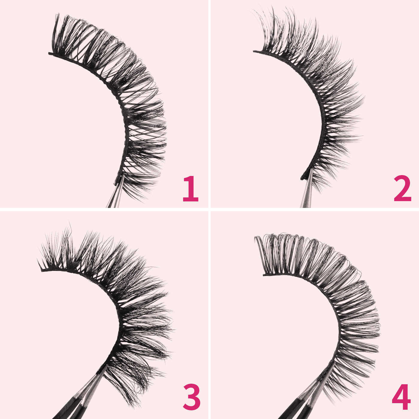20 boxes of mixed natural curled false eyelashes thick eyelashes exaggerated eyelashes W250324