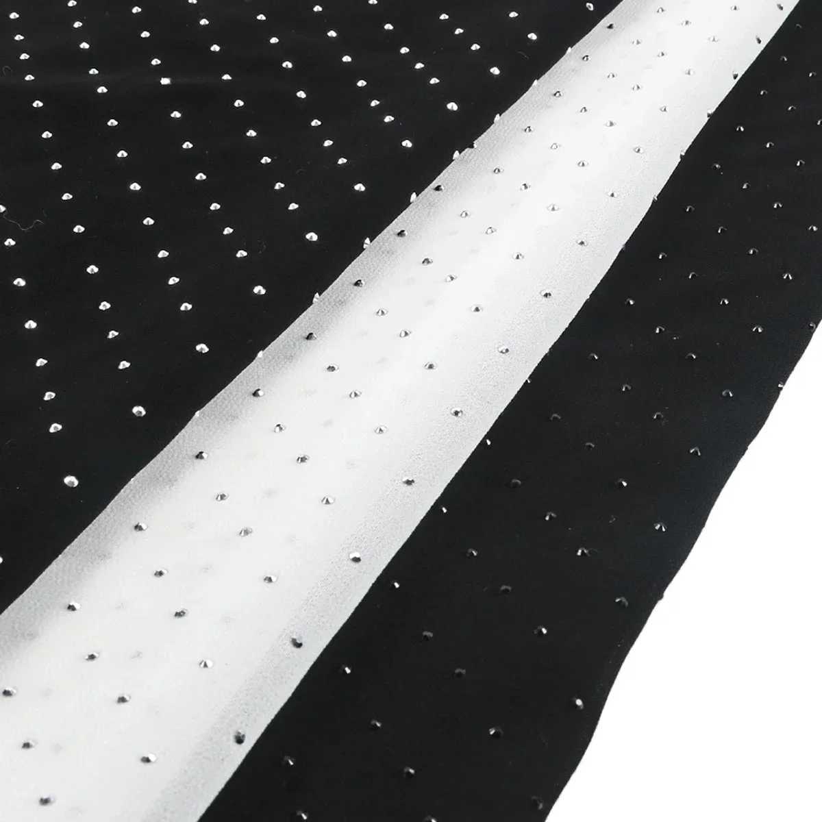 New luxury flat Rhinestone handmade diamond scarf shawl heavy-duty chiffon summer scarf X250324