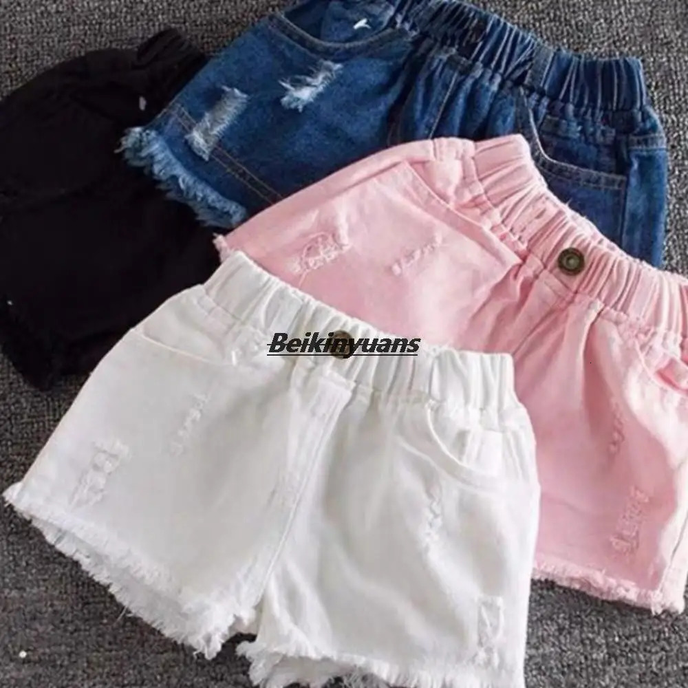 Girls shorts summer childrens pants fashionable denim baby be menina 250312