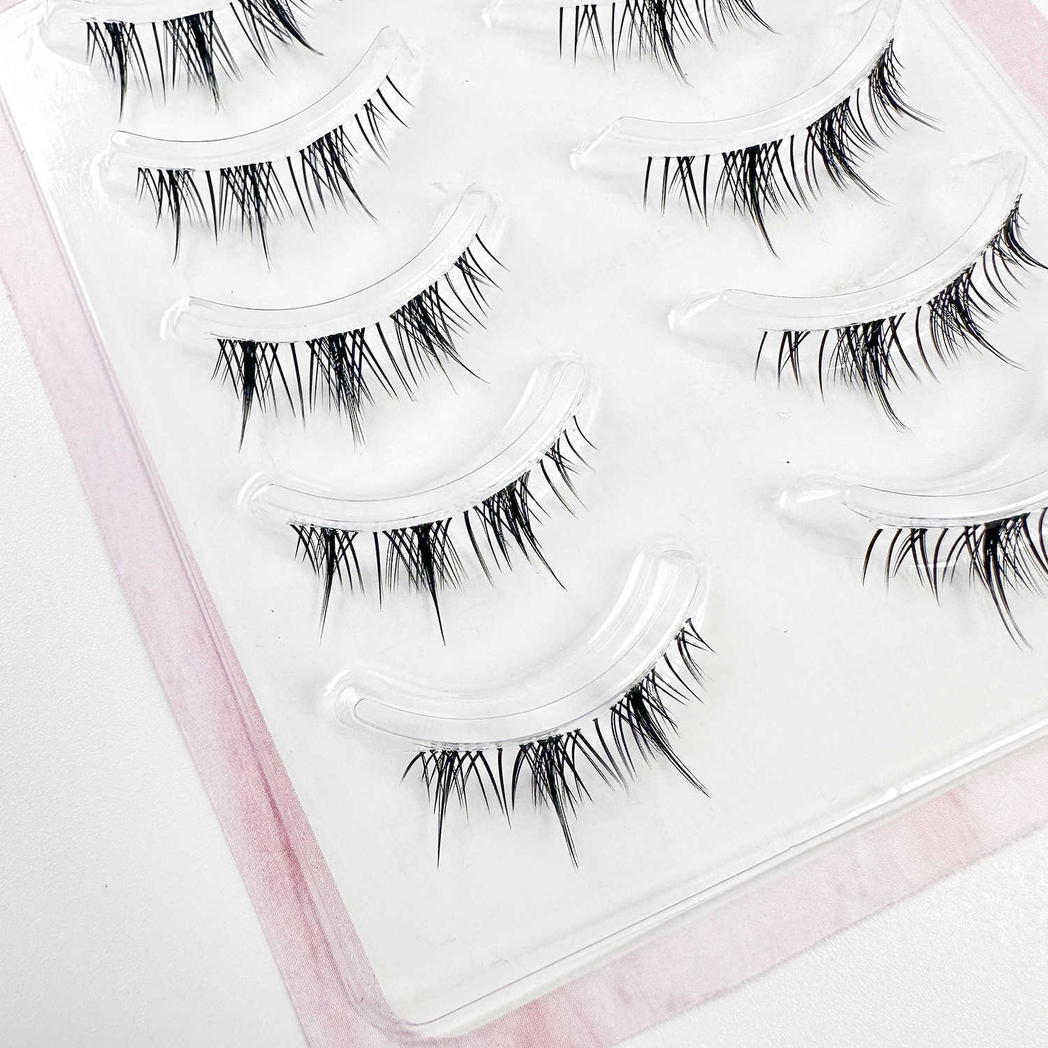 Light Mixed Blood Little Devil False Eyelash Full Thick Segmentable COS Grafted Eyelash Long Style Five Pair W250324