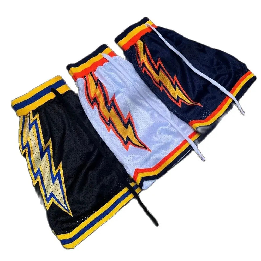 Fashionable selling splash bolt basketball shorts casual loose fast drying breathable mens and womens 250312