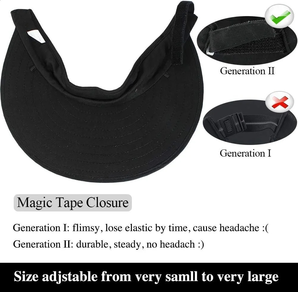 2PCS Wide Brim Sun Visor Hat Women Large UV Protective Golf Beach Cap Korea 250322