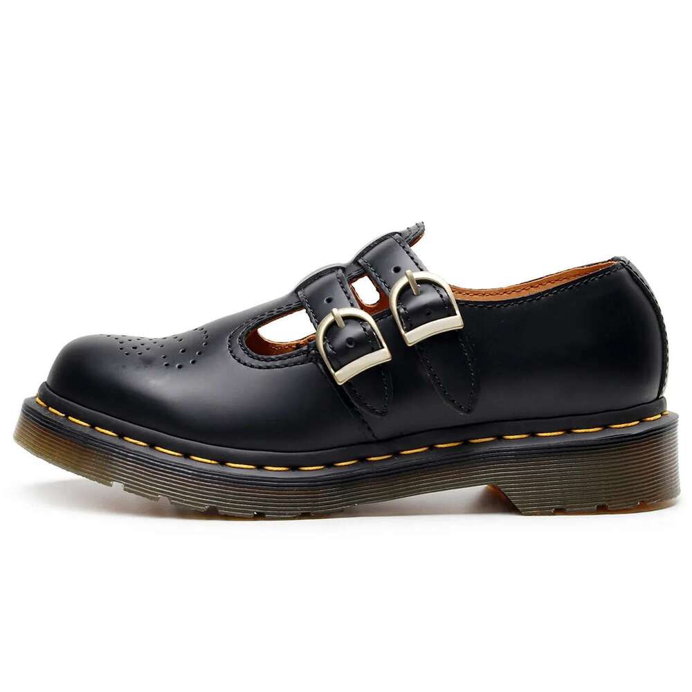 Maryjane Women's Low Top British Style Fashionable Casual Shoes Double Buckle Design Polyamide Sole Summer Rubber Upper
