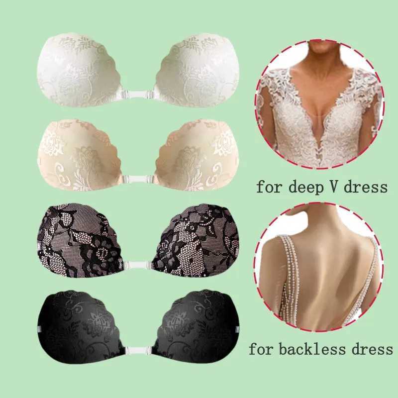 Lace invisible bra backless adhesive push up style womens bra sexy silicone adhesive bra wedding braXJ250324