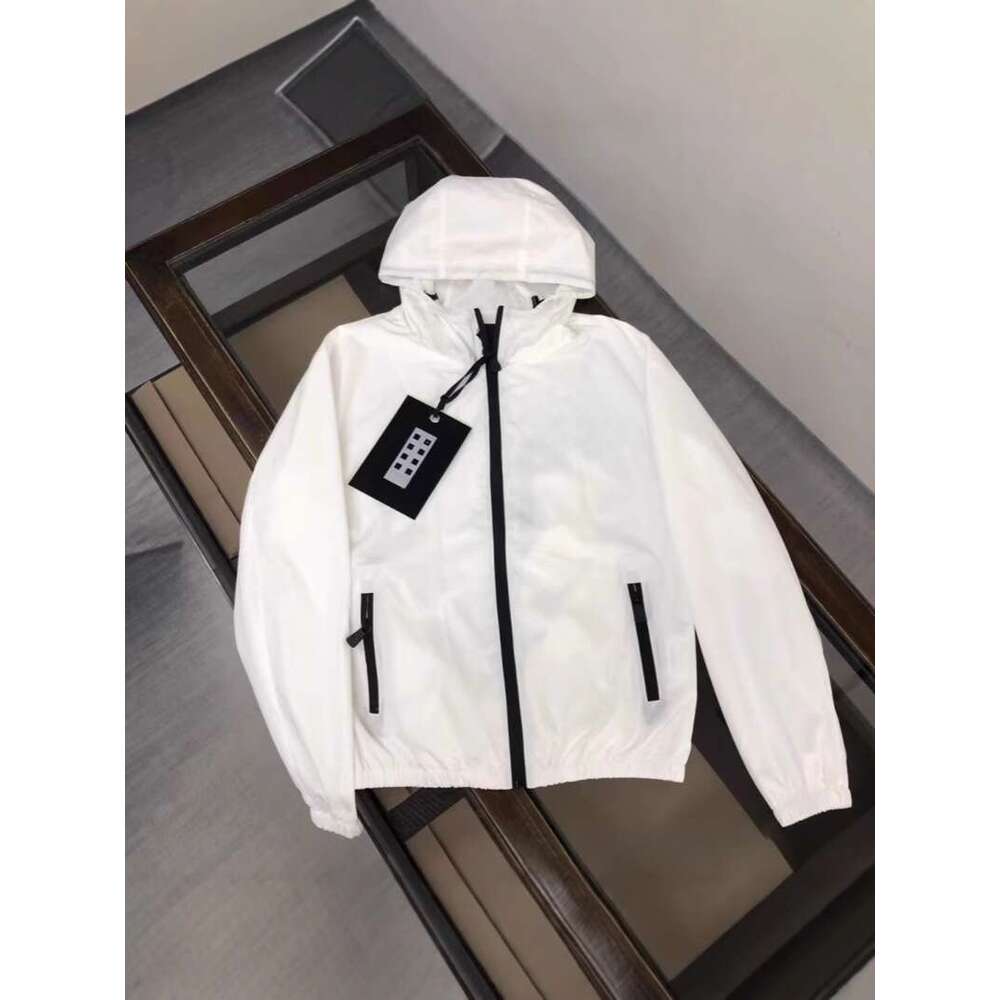 Spring Foreign Trade Standard Windbreaker Men's Casual Hooded Zipper Long Sleeved Jacket B5