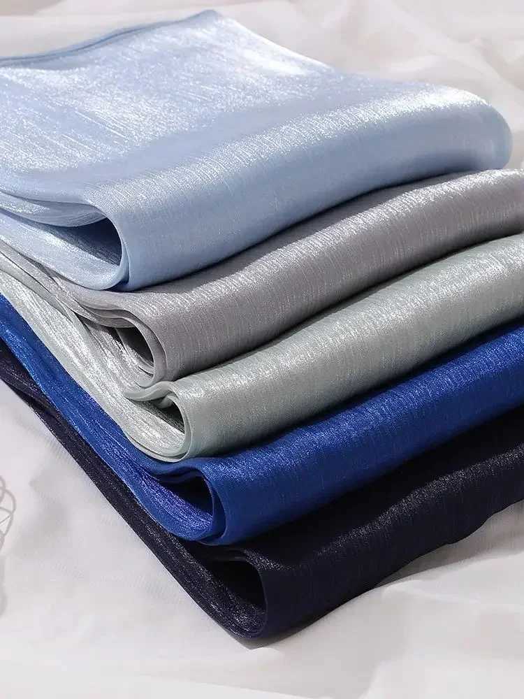 Eid Organza 70 * 175 cm Maxi satin Khimar Abaya Dubai Arab Islamic Muslim scarf Wen Shimmer headscarf Turban headscarf Muslim women X250324