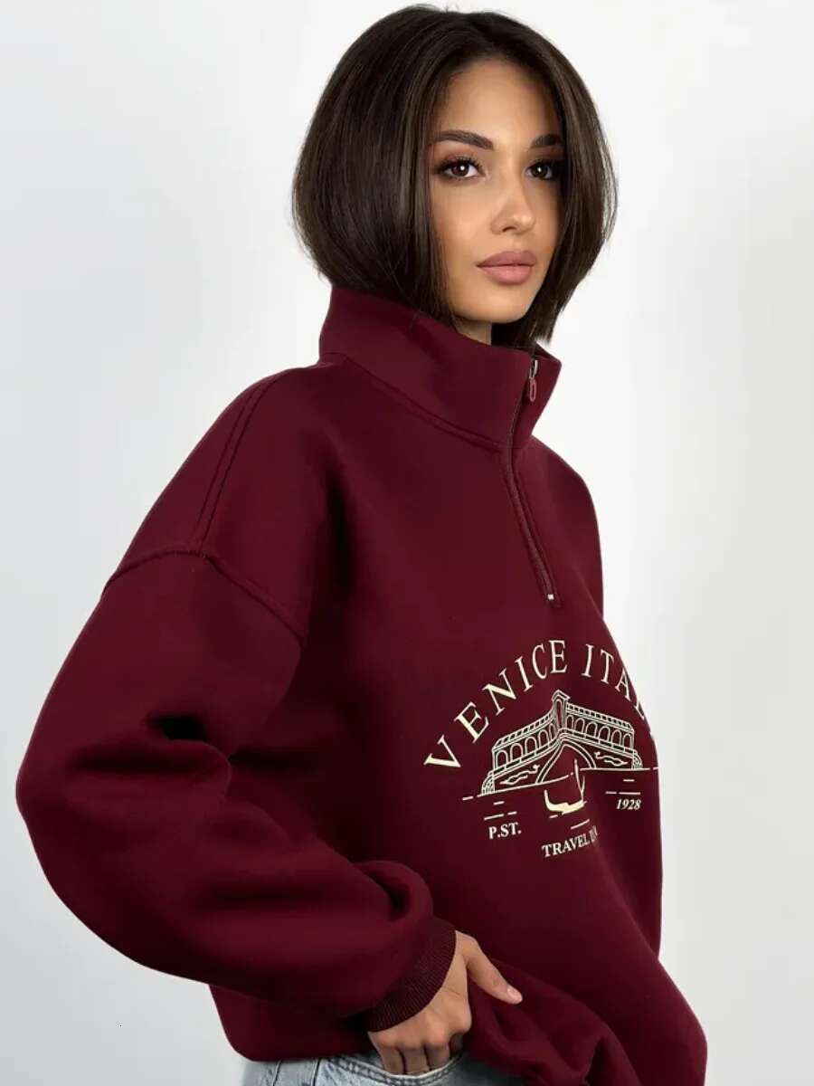 American Ins Retro Personality Versatile Couple Hooded Sweatshirt Autumn Winter Designer clothes Y2k Contrasting Color Splicing Lazy Pullover Top