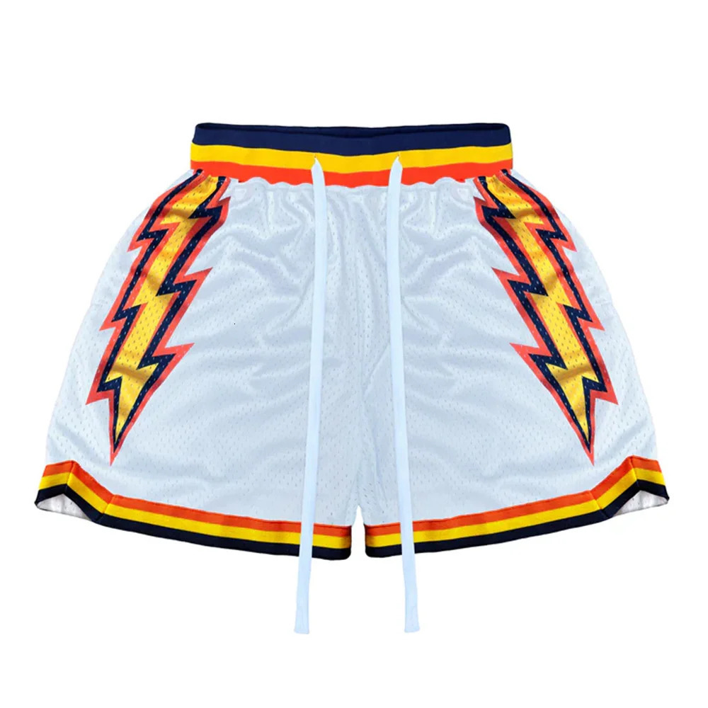 Fashionable selling splash bolt basketball shorts casual loose fast drying breathable mens and womens 250312