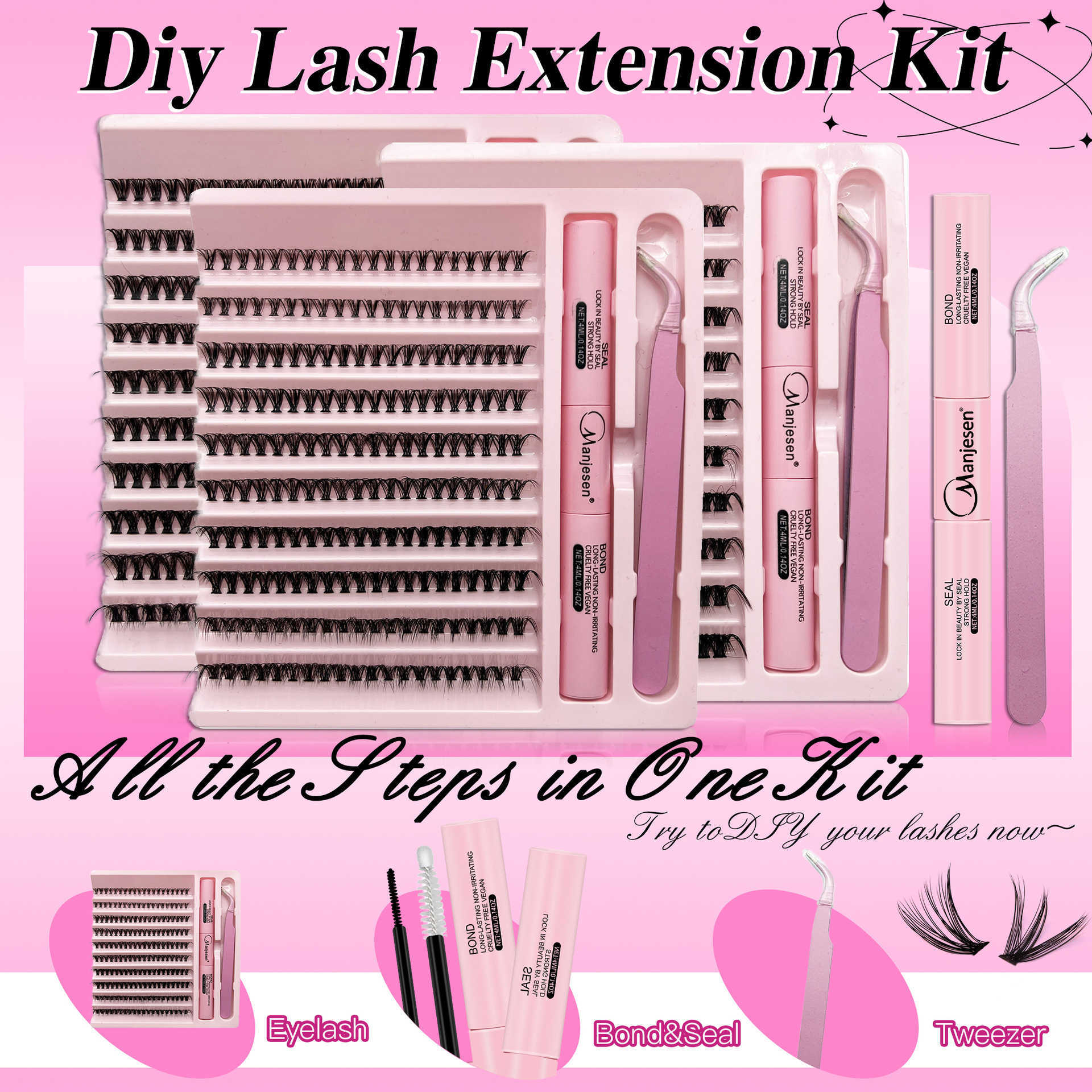 Lash Kit Thick Eyelash False Eyelash Self Grafting Segmented Eyelash Flatness False Eyelash Factory W250324