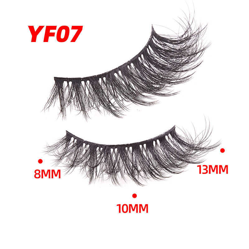10 pairs of Russian explosive eyelashes with fluffy thick and exaggerated 25mm 8D false eyelashes W250324