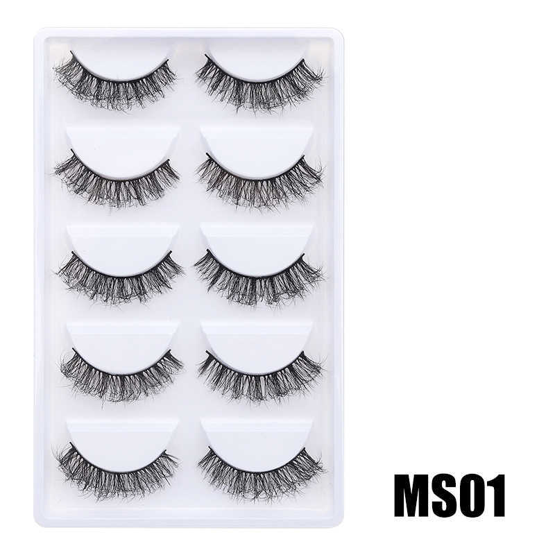 DINGSEN False Eyelash Stable Fury Fluffy Eyelash Thick Curly Eyelash W250324