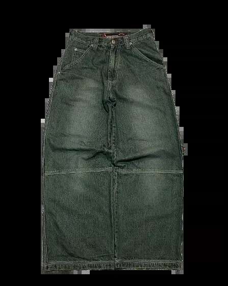 Classic Vintage Straight Pantsy2k Baggy Letter Print Women Jeans High Street Casual Trousers Punk Style Wide Leg Pants Gothic