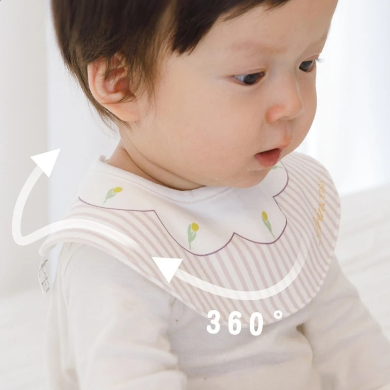 3 waterproof baby bibs with embroidered cotton born bibs cute patterns born bibs portable bibs suitable for boys and girls 250324