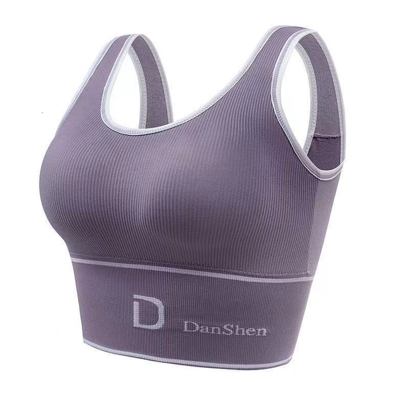 2025 New D-shaped U-shaped Seamless Back Vest Designer Plus Size No Steel Ring Top Outdoor Beach Women's Sports Vest