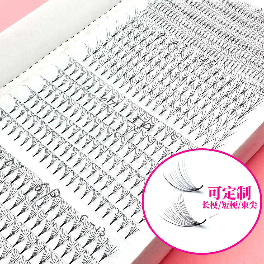 Short root hairy eyelashes 3-6D single cluster large flowering hot selling false eyelashes W250324