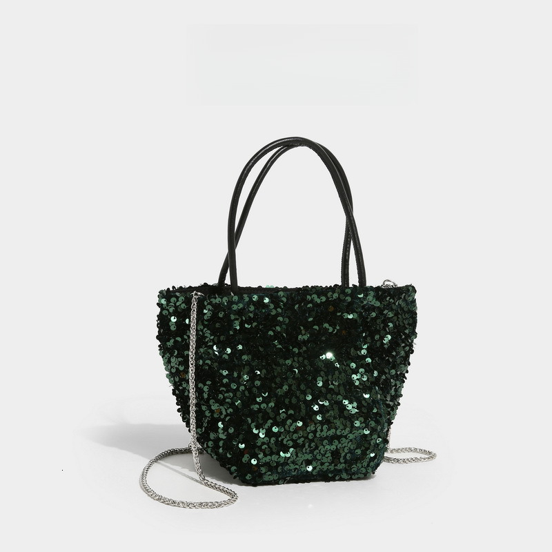 2025S Fashion Designer Early Spring Korean Version Colorful Sequin Single Shoulder Carrying Crossbody Bag