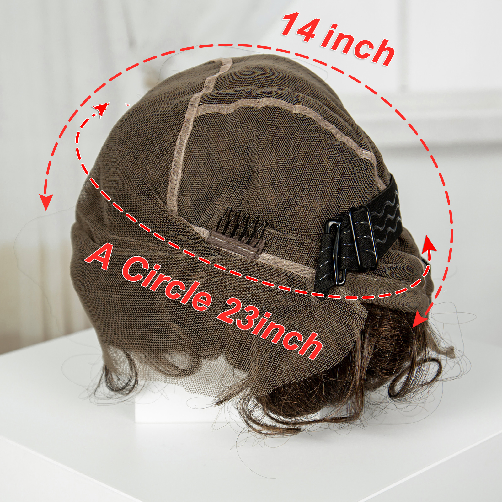 1B-30 Brown Color 6inch Transparent Full Lace Braided Wigs Short Cute Handmade Bantu Synthetic Braided Lace Wigs Knotless Braids Wig