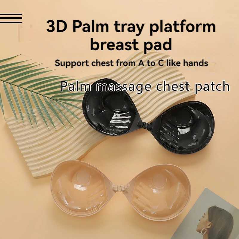 Summer womens chest stickers enhance nude bras self-adhesive bras invisible coverage bras silicone pads sexy strapless brasXJ250324