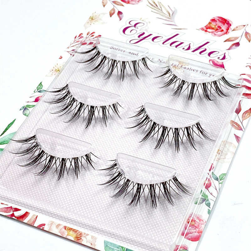 Exaggerated Manga Eye Fairy Hairy Internet Red False Eyelash Transparent Terrier Thick Eye Tail Elongation Fairy C35 W250324