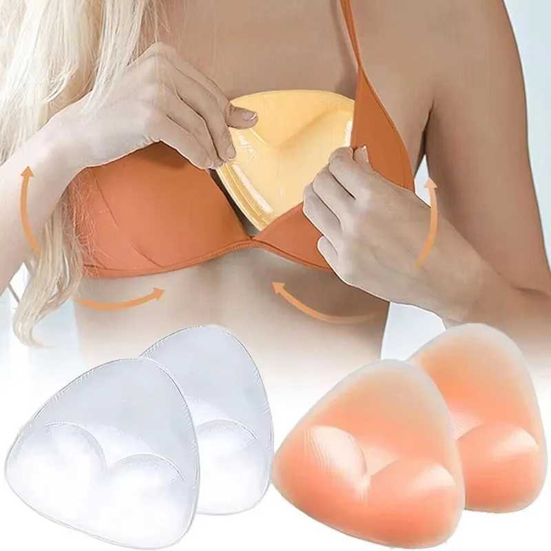 2 silicone bra inserts breast pads adhesive push ups womens bra cups thick Nipple covers patch bikini inserts swimsuit giftsXJ250324