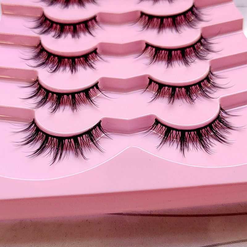 Thick and exaggerated false eyelashes super curled and raised multi-layer 3D stage Latin performance flying eyelashes slender tail of eyes W250324