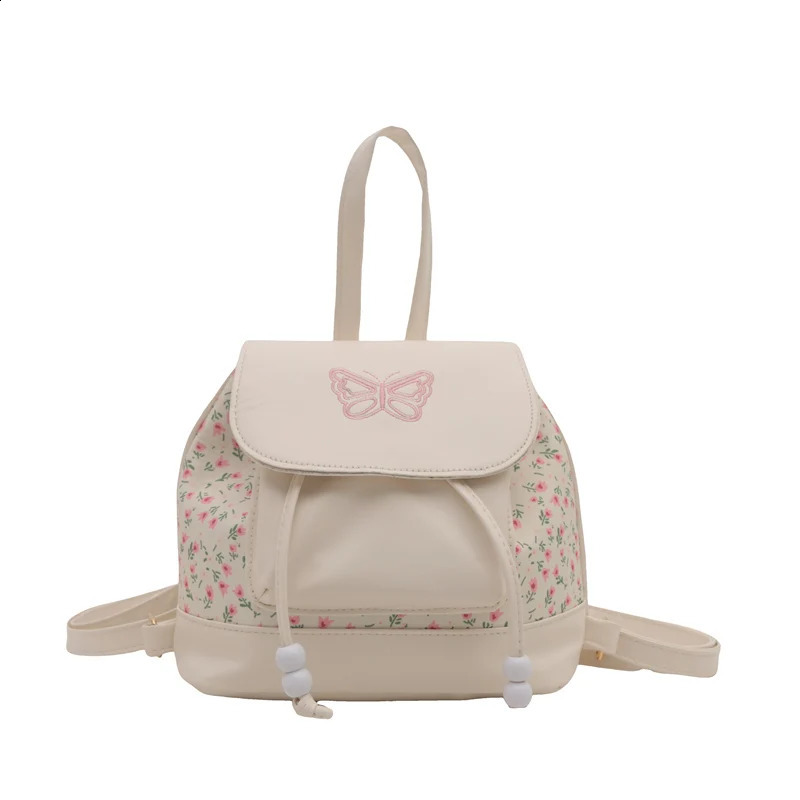 Women Printed Bucket Backpack Adjustable Strap Bow Fashion Drawstring Backpack Simple Bucket Shoulder Bag Daily Bag 250318