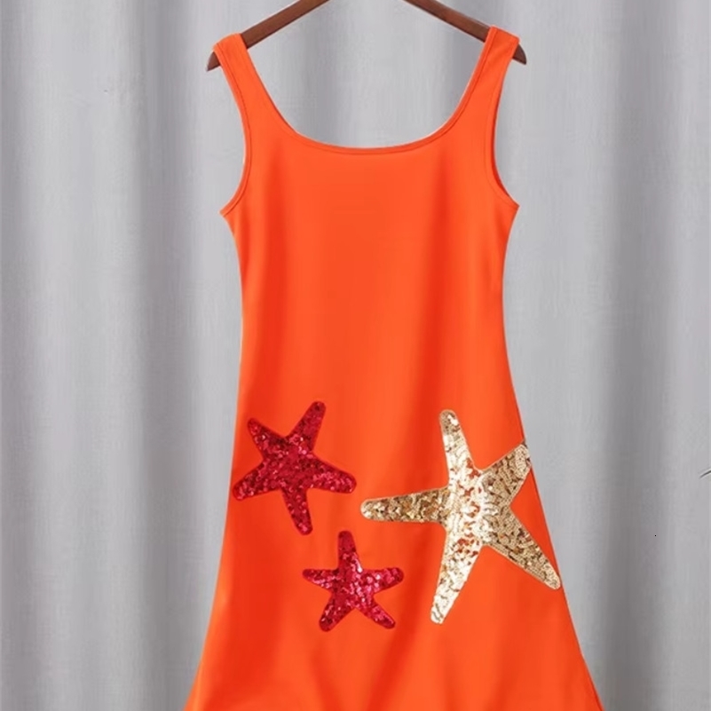 Chic Sparkling Star Print Ruffle Women Mini Dresses Elegant Sleeveless Backless Pleated Knit Prom Dresses 2025 Female Party Robe 250322