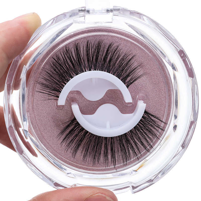 Self adhesive false eyelashes reusable false eyelashes double eyelids big eyes W250324