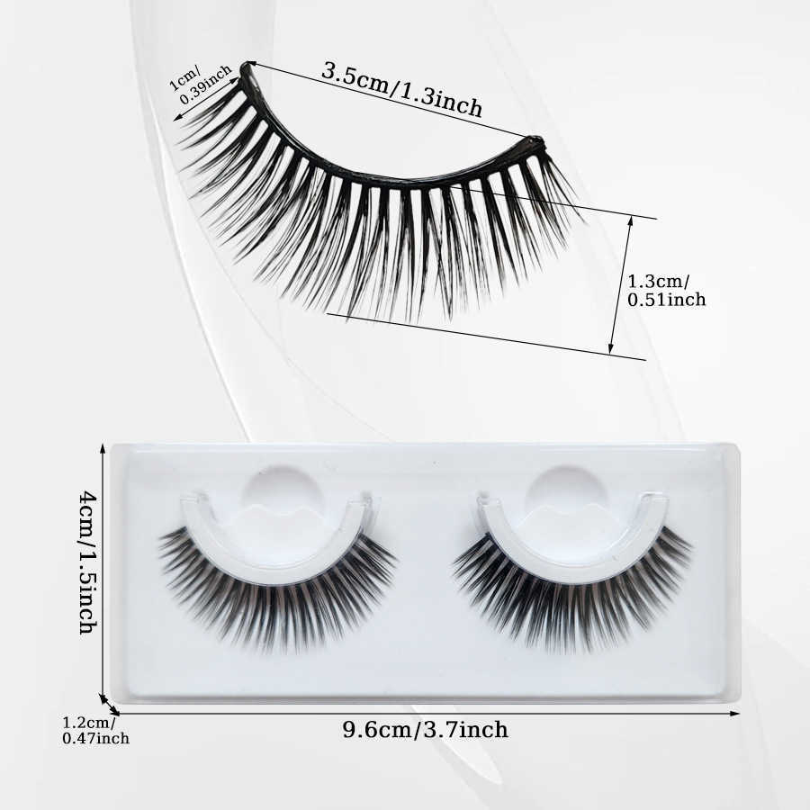 Magnetic suction false eyelashes segmented false eyelashes Qingdao flat false eyelashes magnetic suction eyelashes W250324