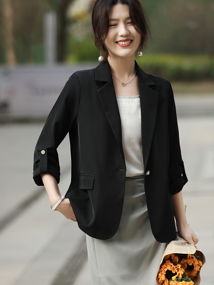 S321Chic Korean Influenced Ladies Business Outfit - Versatile All-Match Suit Ensemble