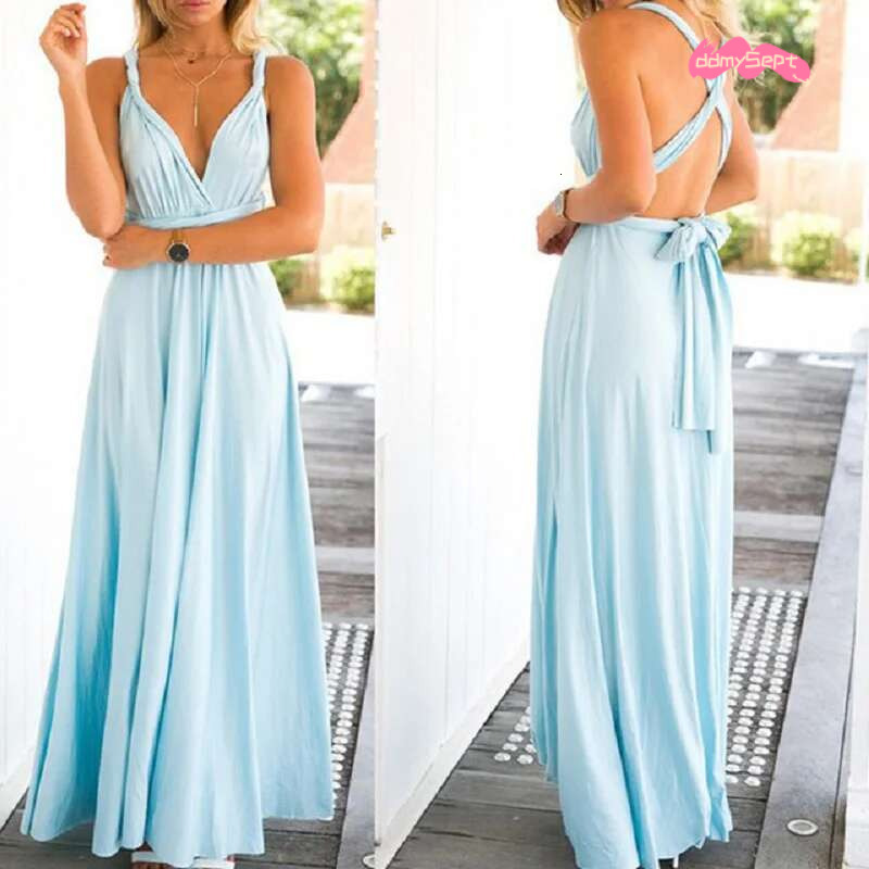 Sexy Women Multiway Wrap Convertible Boho Maxi Club Red Bandage Long Dress Party Bridesmaids Infinity Robe Longue Femme ddmySept