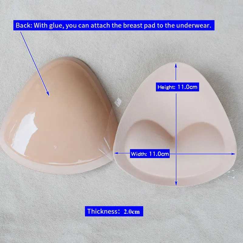 1 pair of self-adhesive triangular push pads with massage detachable adhesive breast enhancement pads female breast lifting padsXJ250324