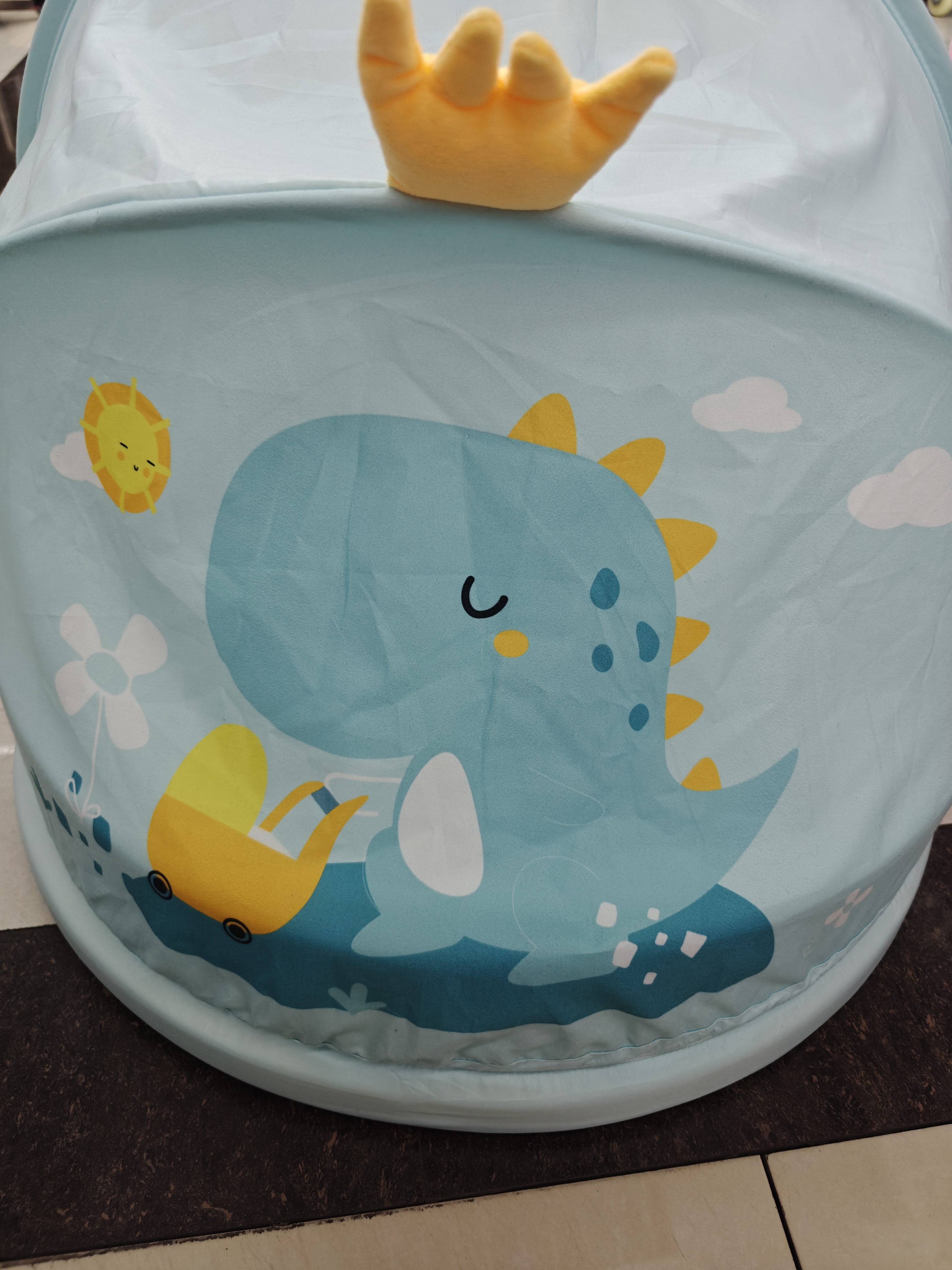 Jiaobao cartoon bed middle bed baby mosquito net