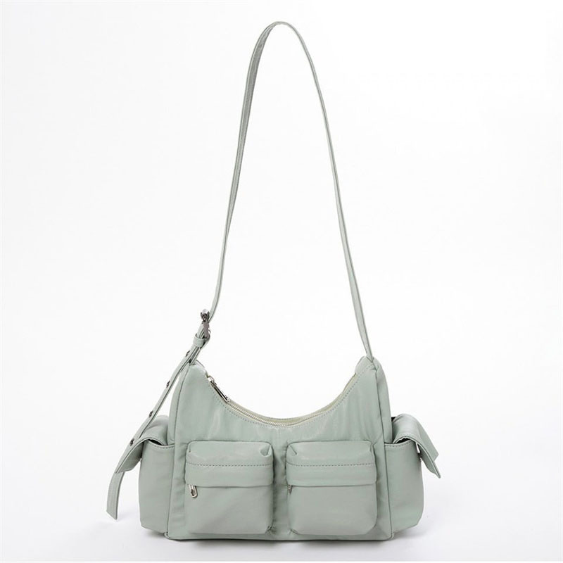 design bag new Spliced unique curve saddle bag single shoulder armpit bag Turkish niche color-blocking bag cross body bag