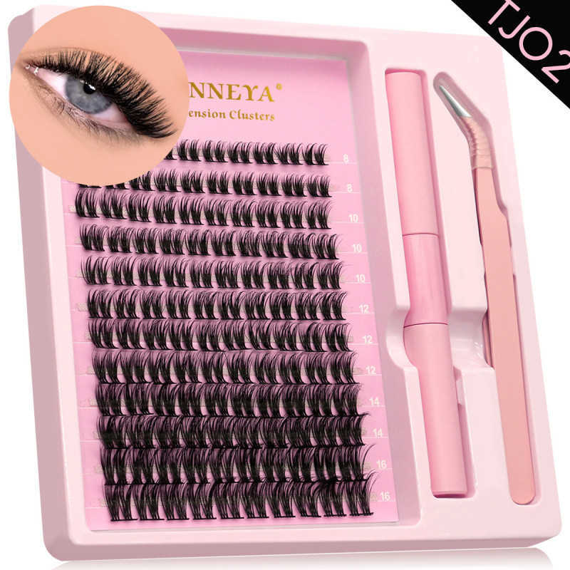 Wind Eyelash False Eyelash Thick Curling Barbie Simulation Super Soft Fairy Eyelash Beginner Encryption Combination Set W250324