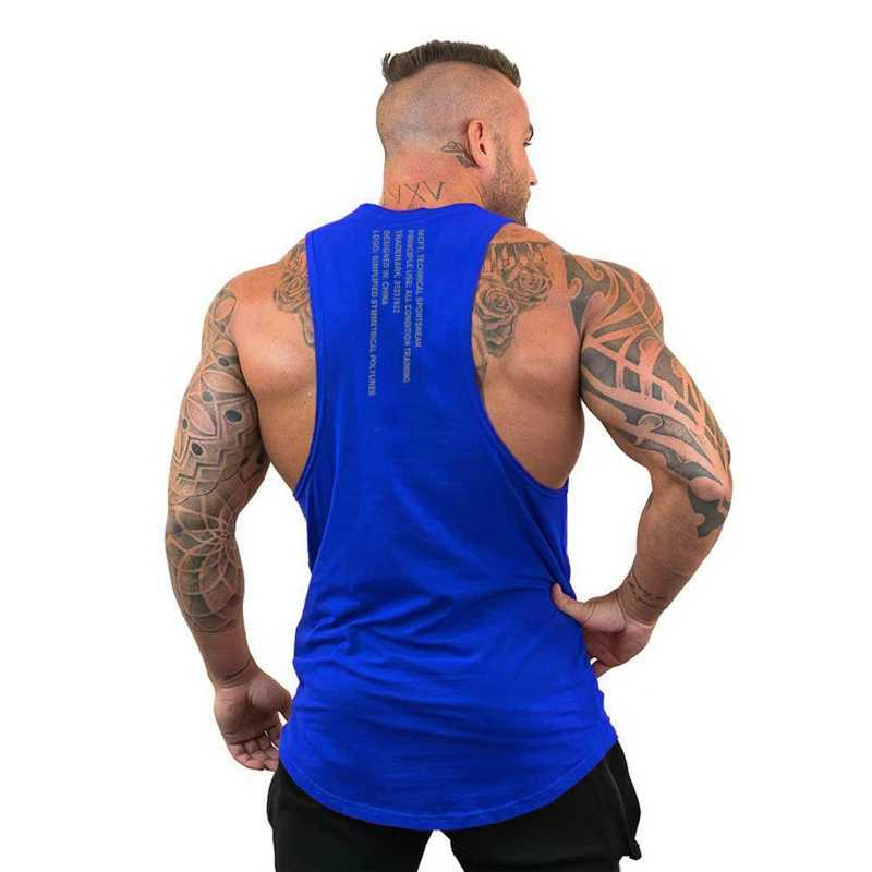Brand casual fashion clothing fitness cotton gym vest mens sleeveless underwear fitness Stringer muscle exercise vest X250324