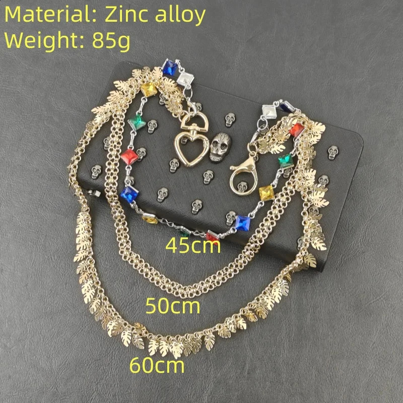 Tassel Pants Chain Neo Gothic Fashionable Men And Women Waist Pendant Jeans Motorcycle Chain Accessories Hip Hop Jewelry 250324