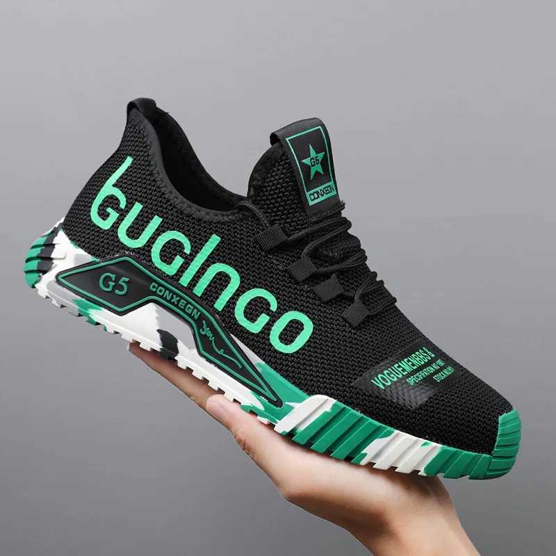 Mens lightweight sports shoes summer new breathable mesh mens sports shoes anti slip soft sole running shoes mens sports shoesXJ250324