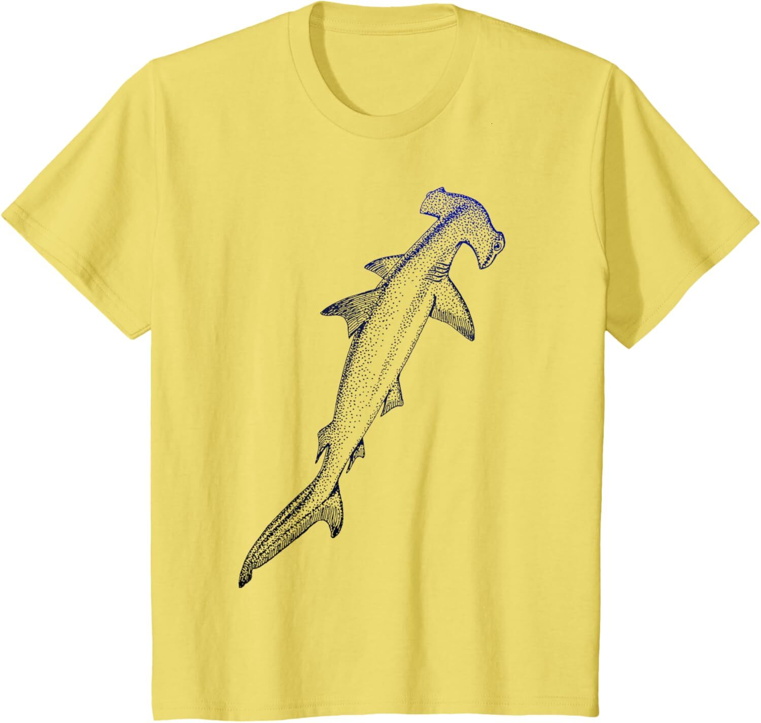 T shirt for Mens Beautiful Nautical Hammerhead Shark Lovers Graphic Tee Casual Tops Clothes Short sleeve