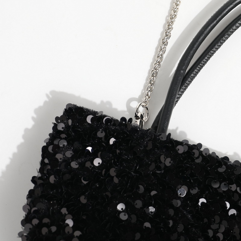 2025S Fashion Designer Early Spring Korean Version Colorful Sequin Single Shoulder Carrying Crossbody Bag