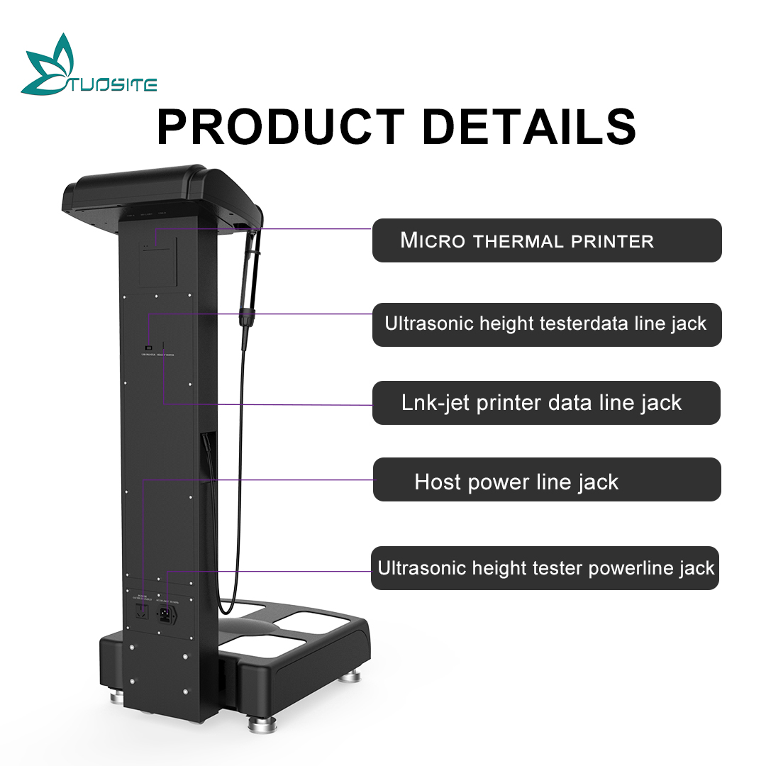 New Human Body Bio Fat Composition Analyzer with Printer for Full Body Water and Muscle Detection for Gym