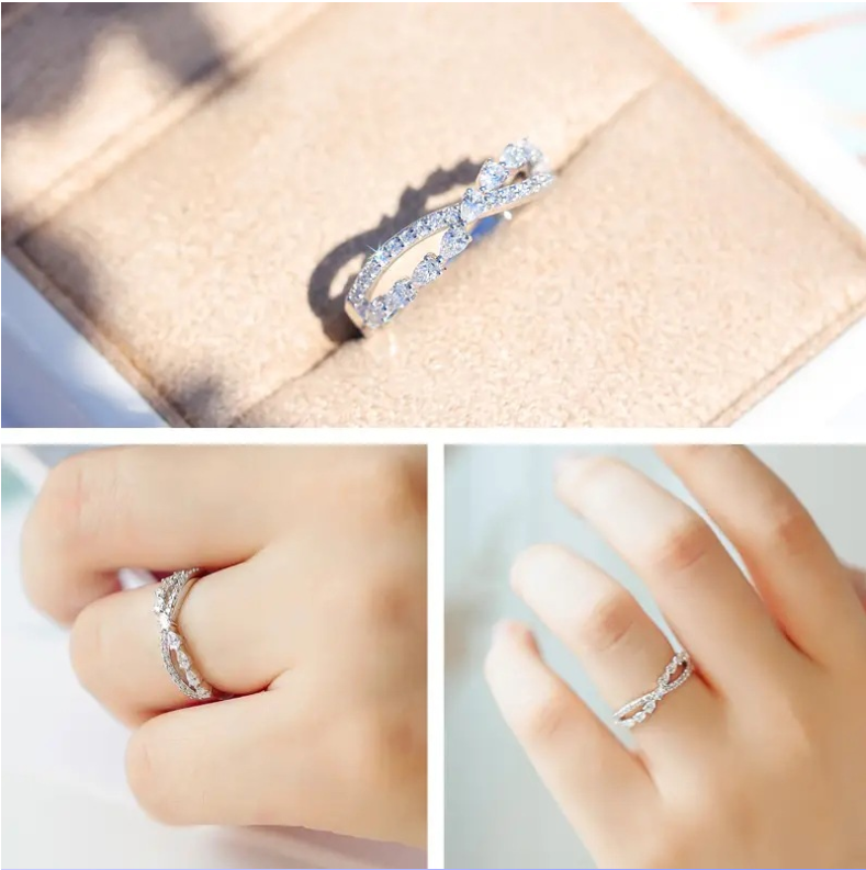2025 Sweet Cute Sparkling Luxury Jewelry 925 Sterling Silver Fill Water Drop Designer 5A Cubic Zircon Pear Party Eternity Women Wedding Engagement Cro