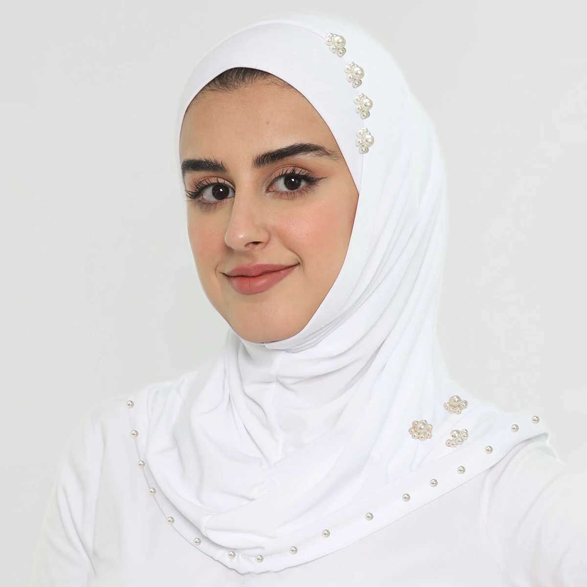 Neck mask underwear headscarf bead Muslim ribbon womens headscarf headscarf X250324